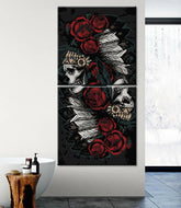 Painting by numbers skull - witch 2-part shipping from DE